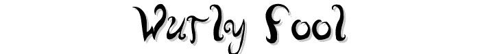 wurly fool font